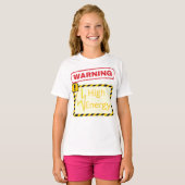 Waarschuwing: T-shirt met hoog energiegehalte (Voorkant volledig)