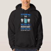 Waarschuwing tandassistent houdt van tandheelkunde hoodie (Voorkant)