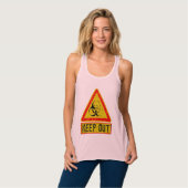 Waarschuwing Tanktop (Volledige Voorkant)