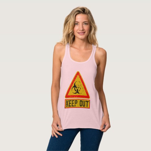 Waarschuwing Tanktop (Volledige Voorkant)