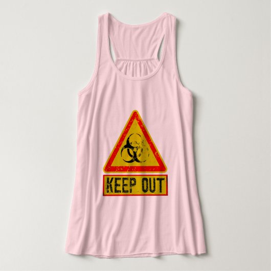 Waarschuwing Tanktop (Design voorkant)