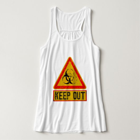Waarschuwing  tanktop (Design voorkant)