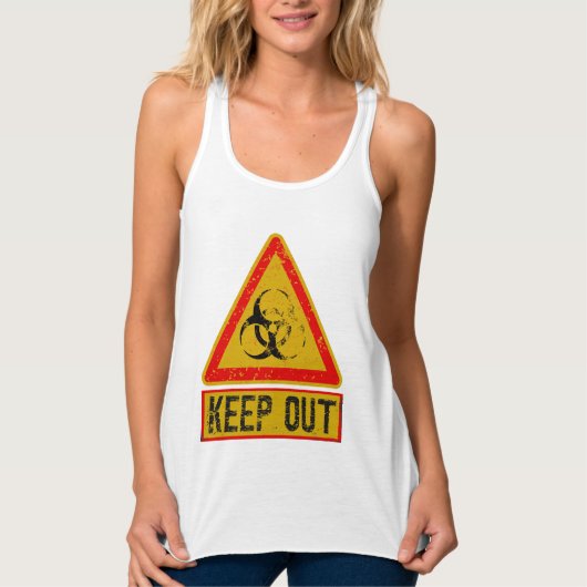 Waarschuwing  tanktop (Voorkant)