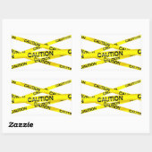 Waarschuwing Tape Rechthoekige Stickers (Vel)