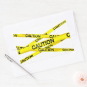 Waarschuwing Tape Rechthoekige Stickers (Envelop)
