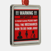 Waarschuwing: technische tips voor winkelveilighei metalen ornament (Rechts)