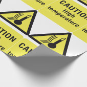 Waarschuwing Teken op hoge temperatuur Cadeaupapier