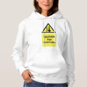 Waarschuwing Teken op hoge temperatuur Hoodie (Voorkant)