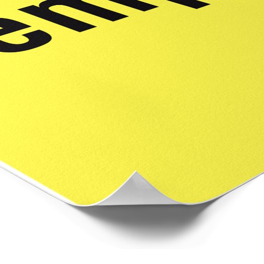 Waarschuwing Teken op hoge temperatuur Poster (Hoek)