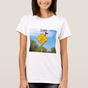 Waarschuwing Teken voor laagvliegende gebruikers T-shirt