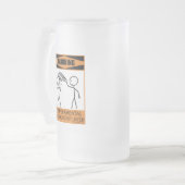 Waarschuwing Temperamental Accordion Player Matglas Bierpul (Voorkant links)