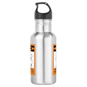 Waarschuwing! Temperamental Alto Clarinet Player! Waterfles (Achterkant)