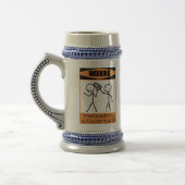 Waarschuwing Temperamental Autoharp Player Bierpul (Links)