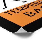 Waarschuwing Temperamental Bagpiper Poster (Hoek)