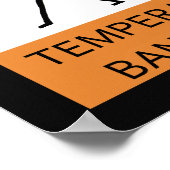 Waarschuwing Temperamental Banjo Player Poster (Hoek)