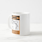 Waarschuwing Temperamental Bass Clarinetist Coffee Koffiemok (Voorkant links)