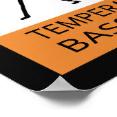 Waarschuwing: Temperamental Bass Player Poster (Hoek)