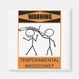 Waarschuwing Temperamental Bassonist Magneet