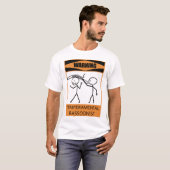 Waarschuwing Temperamental Bassonist T-shirt (Voorkant volledig)