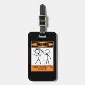Waarschuwing! Temperamental Bugler Bagagelabel (Voorkant verticaal)