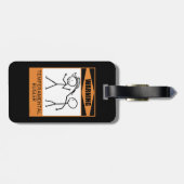 Waarschuwing! Temperamental Bugler Bagagelabel (Achterkant horizontaal)