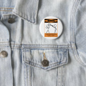 Waarschuwing Temperamental Cellist Ronde Button 5,7 Cm (In situ)
