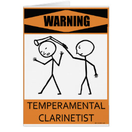 Waarschuwing Temperamental Clarinetist