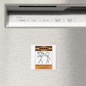 Waarschuwing Temperamental Clarinetist Magneet (Insitu (Vaatwasser))