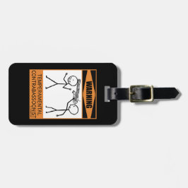 Waarschuwing! Temperamental Contrabassonist Bagagelabel