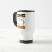 Waarschuwing Temperamental Didgeridoo Player Reisbeker (Voorkant links)