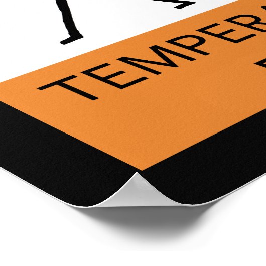 Waarschuwing Temperamental Fiddler Poster (Hoek)