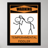 Waarschuwing Temperamental Fiddler Poster (Voorkant)