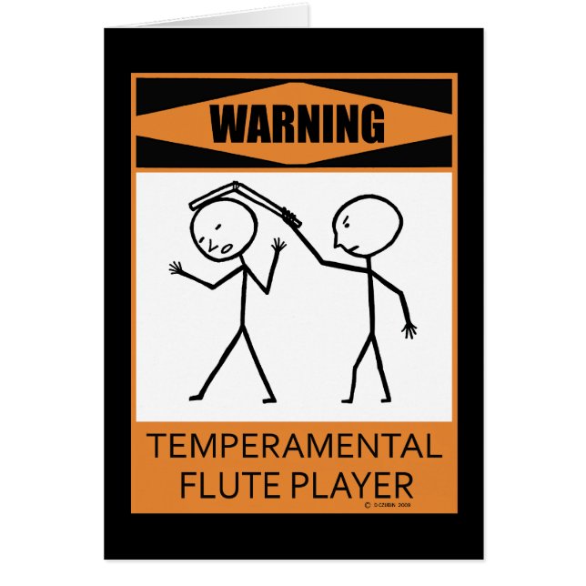 Waarschuwing! Temperamental Flute Player (Voorkant)