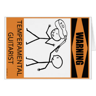 Waarschuwing Temperamental gitarist