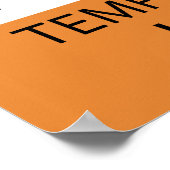 Waarschuwing Temperamental Harpist Poster (Hoek)