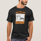 Waarschuwing Temperamental Marimba Player T-shirt (Voorkant)