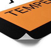 Waarschuwing Temperamental Oboist Poster (Hoek)