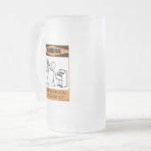 Waarschuwing Temperamental Organist Matglas Bierpul (Voorkant links)