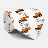 Waarschuwing Temperamental Organist Stropdas (Opgerold)