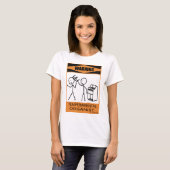 Waarschuwing Temperamental Organist T-shirt (Voorkant volledig)