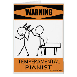 Waarschuwing Temperamental Pianist