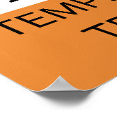 Waarschuwing Temperamental Trombonist Poster (Hoek)