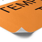 Waarschuwing Temperamental Trumpeter Poster (Hoek)