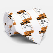 Waarschuwing Temperamental Tuba Player Stropdas (Opgerold)