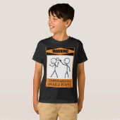 Waarschuwing Temperamental Ukulele Player T-shirt (Voorkant volledig)