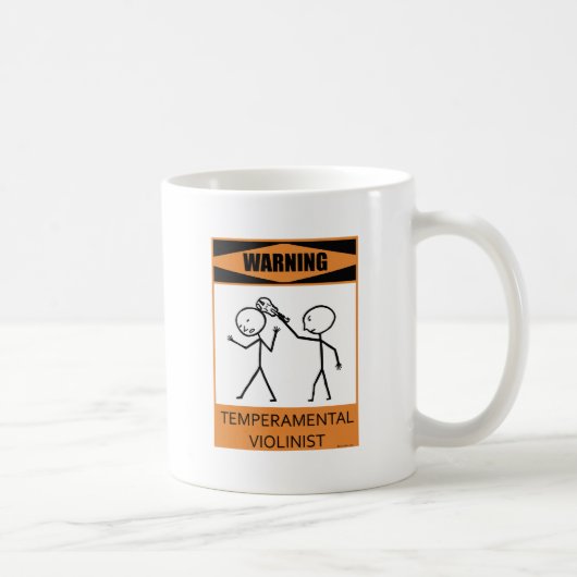 Waarschuwing Temperamental Violinist Koffiemok (Rechts)