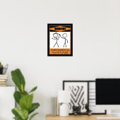 Waarschuwing Tijdelijk Poster van de Speler van de (Thuiskantoor)