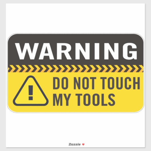 Waarschuwing Tik niet op Mijn Sticker Tools (Vel)