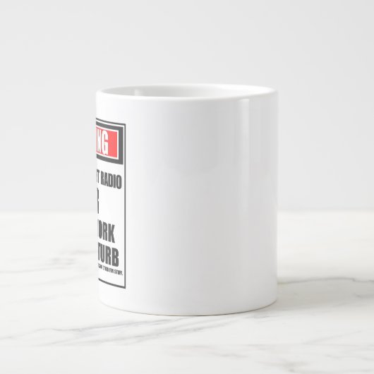 Waarschuwing Toekomstige internetradio Sterk op he Grote Koffiekop (Voorkant)