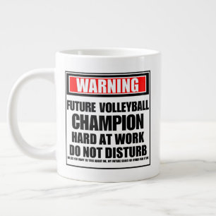 Waarschuwing Toekomstige Volleybalkampioen hard we Grote Koffiekop